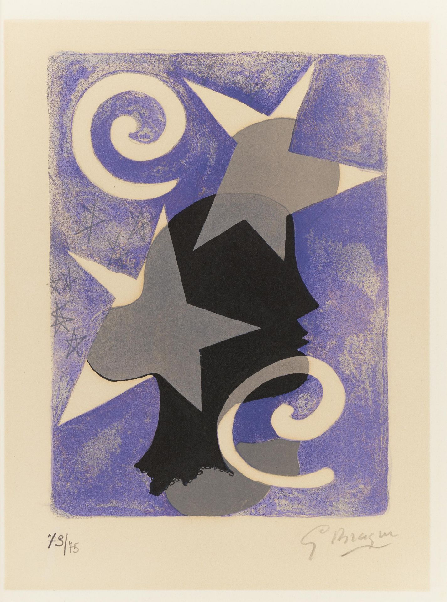 Braque, Georges1881 Argenteuil - 1963 ParisAus: Lettera Amorosa. 1963. Farblithografie auf Arches ( - Image 2 of 3