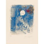 Chagall, Marc1887 Witebsk - 1985 St. Paul de VenceNature morte bleue. 1957. Farblithografie auf