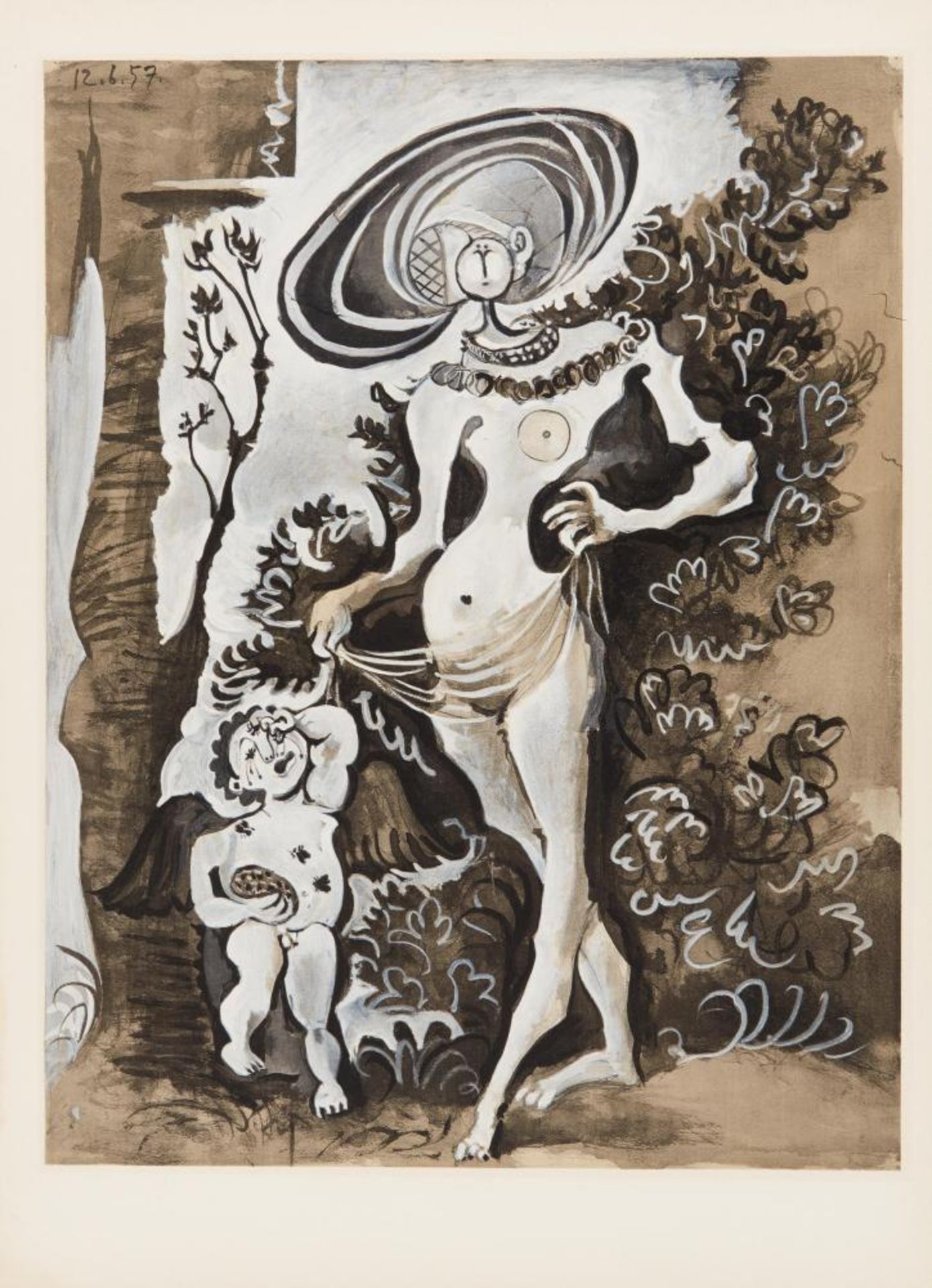 Picasso, Pablo1881 Malaga - 1973 MouginsnachVenus et l'amour voleur de miel après Cranach l'