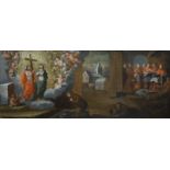 doek, 24 x 55, scenes uit het leven van De Heilige Franciscus: Franciscus ontvangt instructies tot
