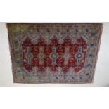 Perzisch tapijt 305 x 218 -coll. Kanunnik J. Spaans, oud-Kath. kerk Aalsmeer-