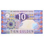 Nederland. 10 gulden. Bankbiljet. Type 1997. IJsvogel - UNC. (Alm. 50-1. AV. 38.1a). Serienummer