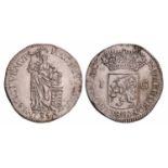 1 Gulden Gelderland 1736. Zeer Fraai / Prachtig. CNM 2.17.154. Delm. 1178. 1 Gulden Gelderland 1736.