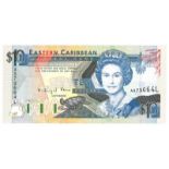 East Carribean States. Dollars. Bankbiljet. 1993. - UNC. (Pick. 27L). Lot 1 notes. - UNC. East