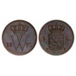 1 Cent Willem III 1876 patina. FDC. 1 Cent Willem III 1876 patina. FDC.