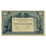 Nederland. 10 gulden. Bankbiljet. Type 1921. Arbeid en Welvaart - Prachtig. (Alm. 38-1b. AV. 27).