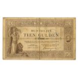 Nederland. 10 gulden. Muntbiljet. Type 1897. - Fraai -. (Alm. 34-3. AV. 101.1). Serienummer FF