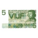 Nederland. 5 gulden. Bankbiljet. Type 1966. Vondel - UNC. (Alm. 23-1a. PL. 22.c1). Serienummer