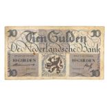 Nederland. 10 gulden. Bankbiljet. Type 1945I. Lieftincktientje - Fraai / Zeer Fraai. (Alm. 45-1a.