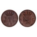 ½ Cent Willem III 1877. Prachtig +. ½ Cent Willem III 1877. Prachtig +.