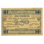 Nederland. 2½ gulden. Zilverbon. Type 1915. - Zeer Fraai. (Alm. 11-3a. AV. 9.3a). Serienummer