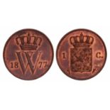 1 Cent Willem III 1877. FDC. 1 Cent Willem III 1877. FDC.