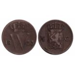 ½ Cent Willem I 1823 U. Zeer Fraai -. ½ Cent Willem I 1823 U. Zeer Fraai -.