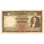 Nederland. 20 gulden. Bankbiljet. Type 1945. Stadhouder Willem III - Zeer Fraai. (Alm. 59-1. AV.