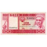 Cape Verde. Escudos. Bankbiljet. 1977. - UNC. (Pick. 54). Lot 1 notes. - UNC. Cape Verde. Escudos.