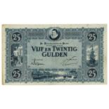 Nederland. 25 gulden. Bankbiljet. Type 1927. Willem van Oranje - Zeer Fraai. (Alm. 74-1. AV. 47A.1).
