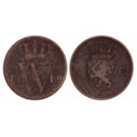 ½ Cent Willem I 1819 U. Zeer Fraai -. ½ Cent Willem I 1819 U. Zeer Fraai -.