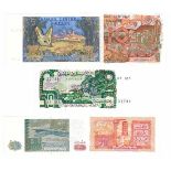 Algeria. Dinars. Bankbiljet. 1970, 1977, 1983. - UNC. (Pick. 126-127). Lot 5 notes. - UNC.