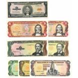 Dominican Republic. Centavos Oro. Bankbiljet. 1976, 1990, 1987-1988, 1984, 1994. - UNC. (Pick.