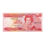 East Carribean States. Dollars. Bankbiljet. 1988. - UNC. (Pick. 21K). Lot 1 notes. - UNC. East