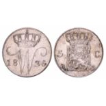 5 Cent Willem I 1826 B. Zeer Fraai. 5 Cent Willem I 1826 B. Zeer Fraai.