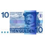 Nederland. 10 gulden. Bankbiljet. Type 1968. Frans Hals - UNC. (Alm. 49-1. PL. 47). Serienummer