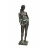Mari Andriessen (1897-1977) A bronze sculpture. Standing female nude. Signed with monogram in the