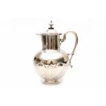 A silver lidded jug. Maker's mark Fa. J.M. van Kempen & Zonen, Voorschoten. Dated 1897. Hoogte 25