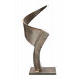 Llucià González Viza (1946-) A steel sculpture. 'Al vent' (2001). Signed with a monogram on the