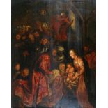 Naar Peter Paul Rubens (0-) The adoration of the kings (Matthew 2:11). Signed P. P. Rubens lower
