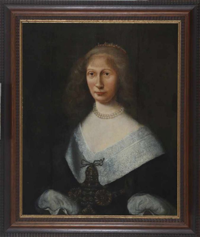 Hollandse School 17e eeuw Two portraits of a lady and a gentleman. Circa 1650. Not signed. - Image 5 of 6