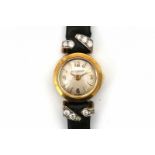 A 18 krt yellow gold ladies' wrist watch. Backwind. Brand Jaeger-LeCoultre ref. 886753 A. White