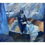 Mick Rooney (1944-) At the circus. Signed and dated '77 lower right. Pastel 38 x 44 cm. 29.00 %