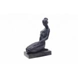 Jan de Schutter (1910-1986) A bronze sculpture. 'Maya'. Signed on the base. Provenance: De Vuyst,
