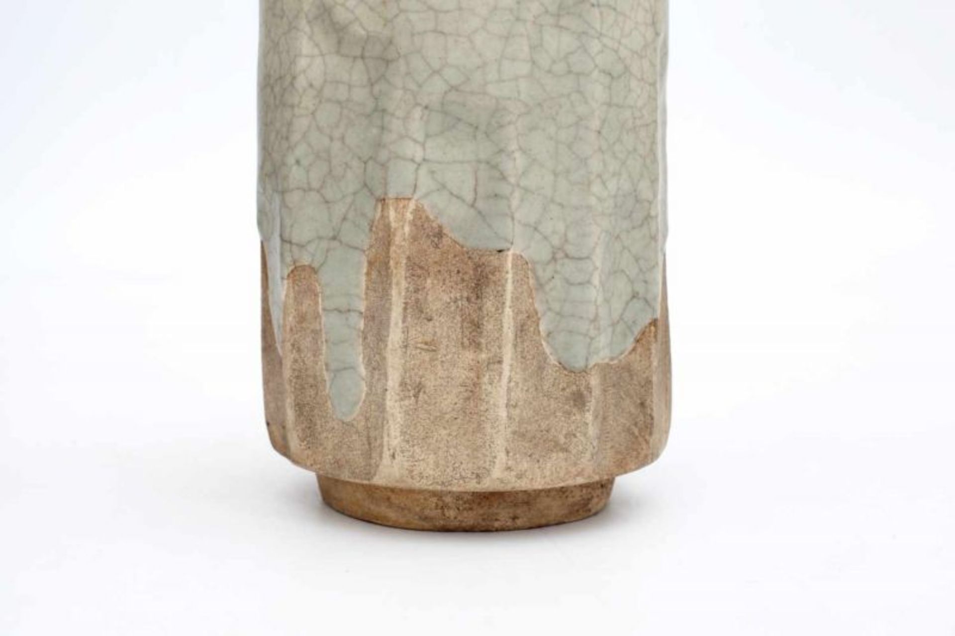 Madeleine Sougez (1891-?) (0-) A ceramic vase with crackled glaze, production Atelier Primavera, - Bild 5 aus 5