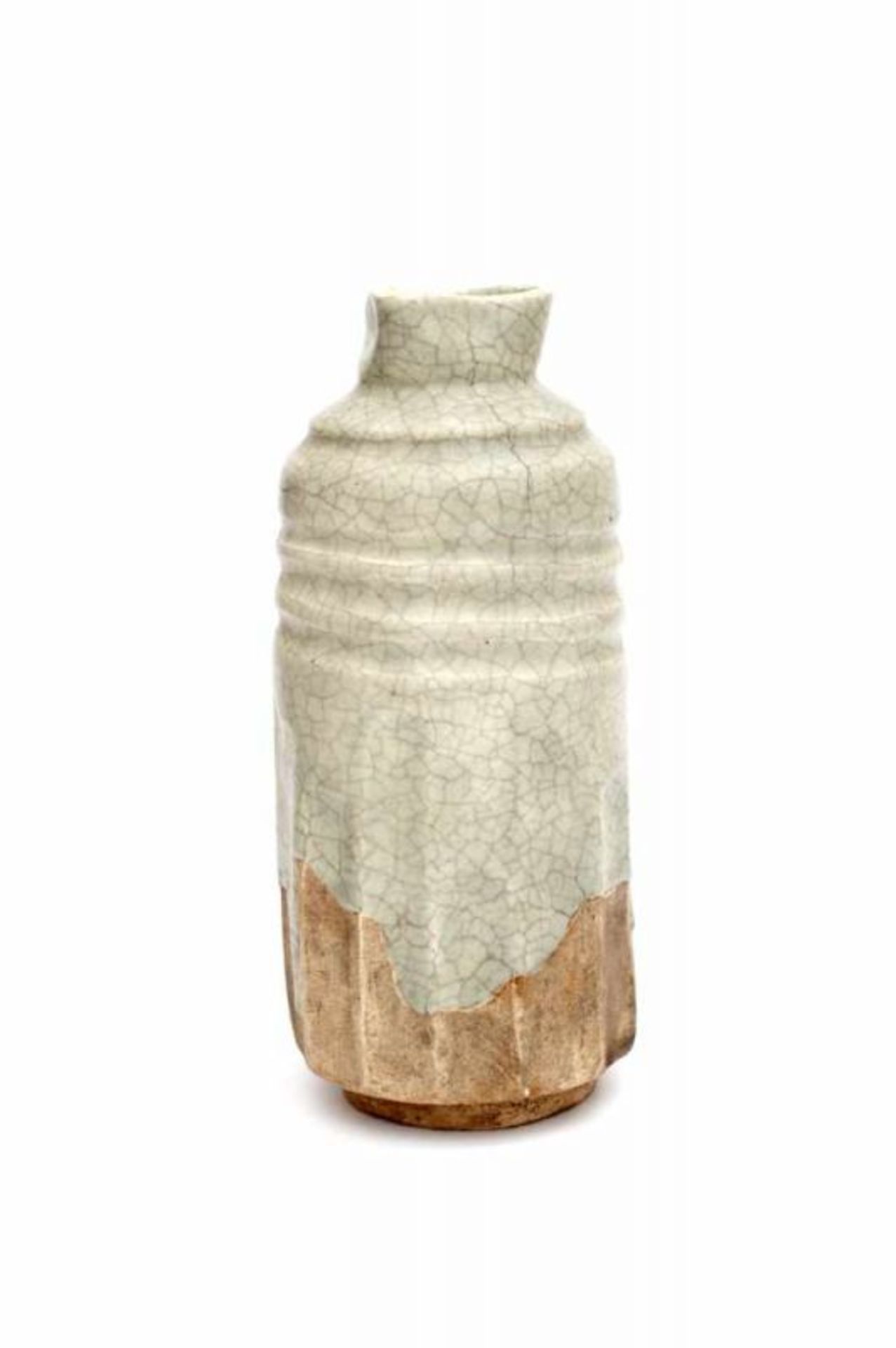 Madeleine Sougez (1891-?) (0-) A ceramic vase with crackled glaze, production Atelier Primavera,