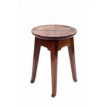 Jac. van den Bosch (1868-1948) A mahogany occasional table with circular top, produced for 't