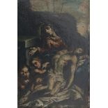 Navolger Luis de MoralesThe lamentation. 17th century. Not signed. Not framed. Provenance: from a