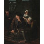 Adriaen de Lelie (1755-1820)Egg seller teased by his family. Signed and dated 'A. de Lelie Fecit Ao