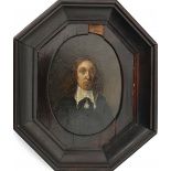 Navolger Gerard Terborch An oval portrait miniature of an unknown gentleman. In 17th century