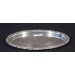 Dutch silver tray, second amount, dim. 23 x 17 cm, appr. 247 grams 27.00 % buyer's premium on the