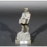 M. Noordkamp, bronze sculpture on marble base, Plasterer, 1993, h. 15 cm. 27.00 % buyer's premium on