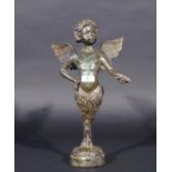 P. Chenet, bronze satyr with wings, signed, h. 36 cm. 27.00 % buyer's premium on the hammer price,