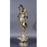 Luca Madrassi (1848-1919), bronze sculpture, Fée des Mers, h. 72 cm. 27.00 % buyer's premium on