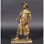 Bronze sculpture on wooden base, Blacksmith, h. 41 cm. 27.00 % buyer's premium on the hammer