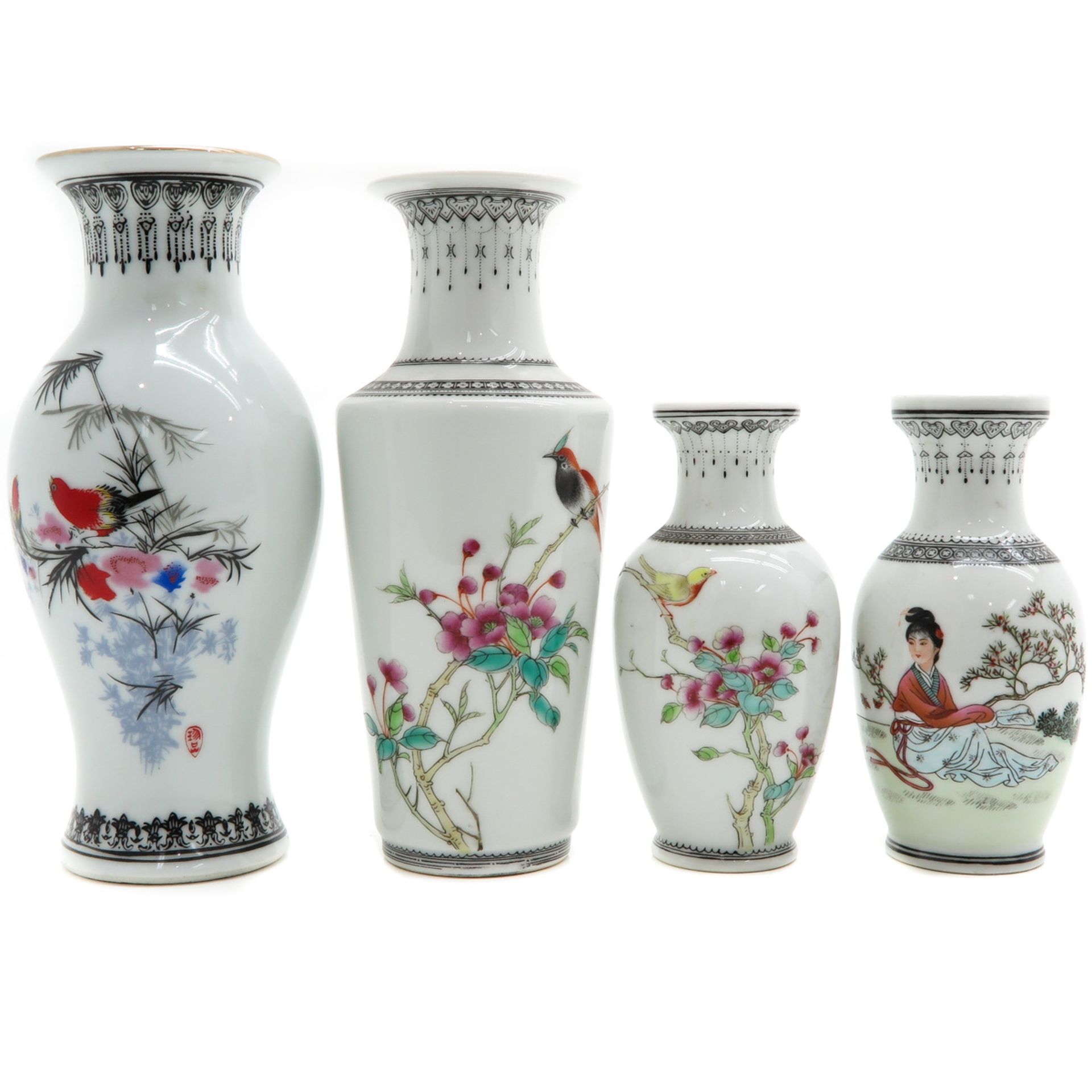 Lot of 4 Small Vases