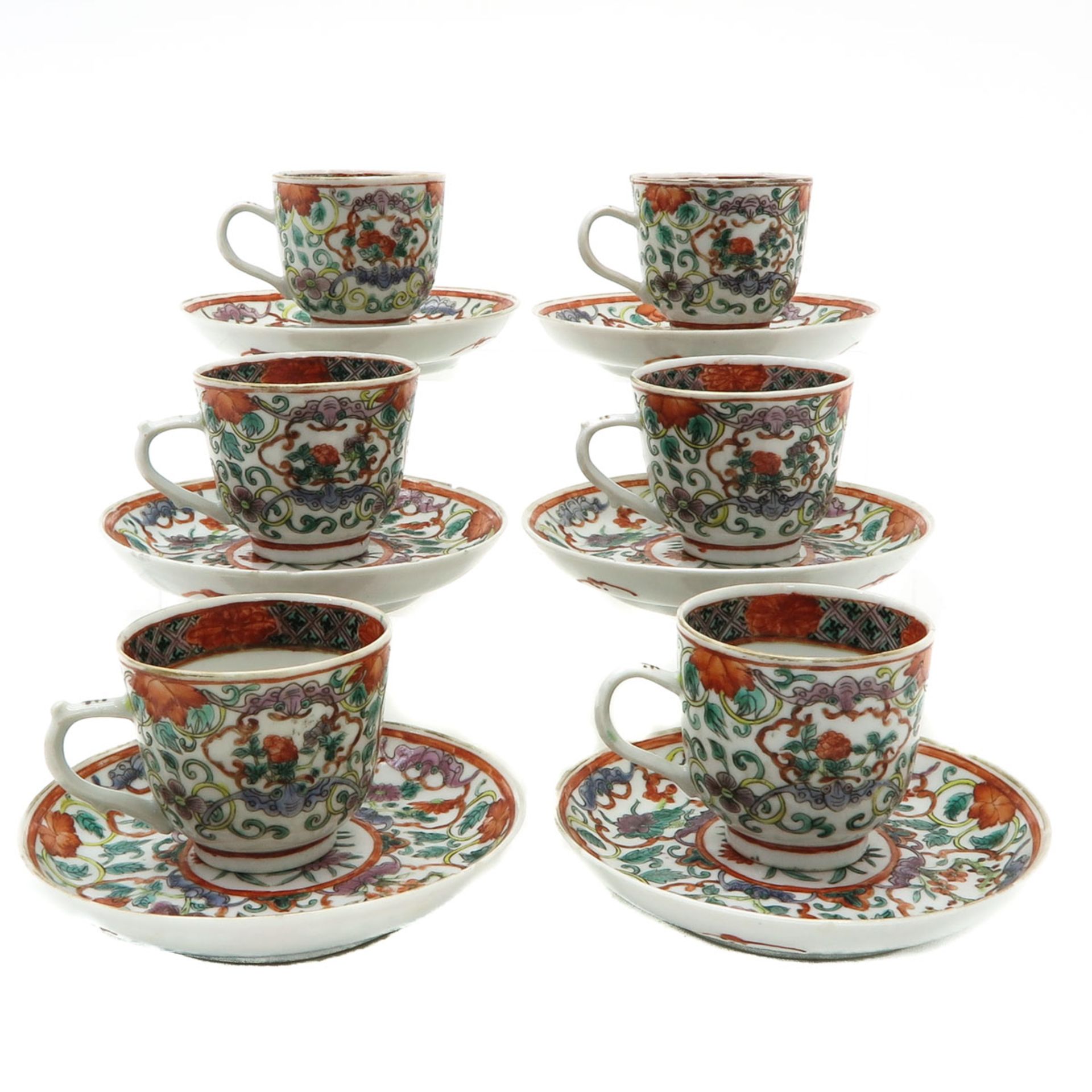 Lot of 6 Cups and Saucers - Bild 3 aus 6