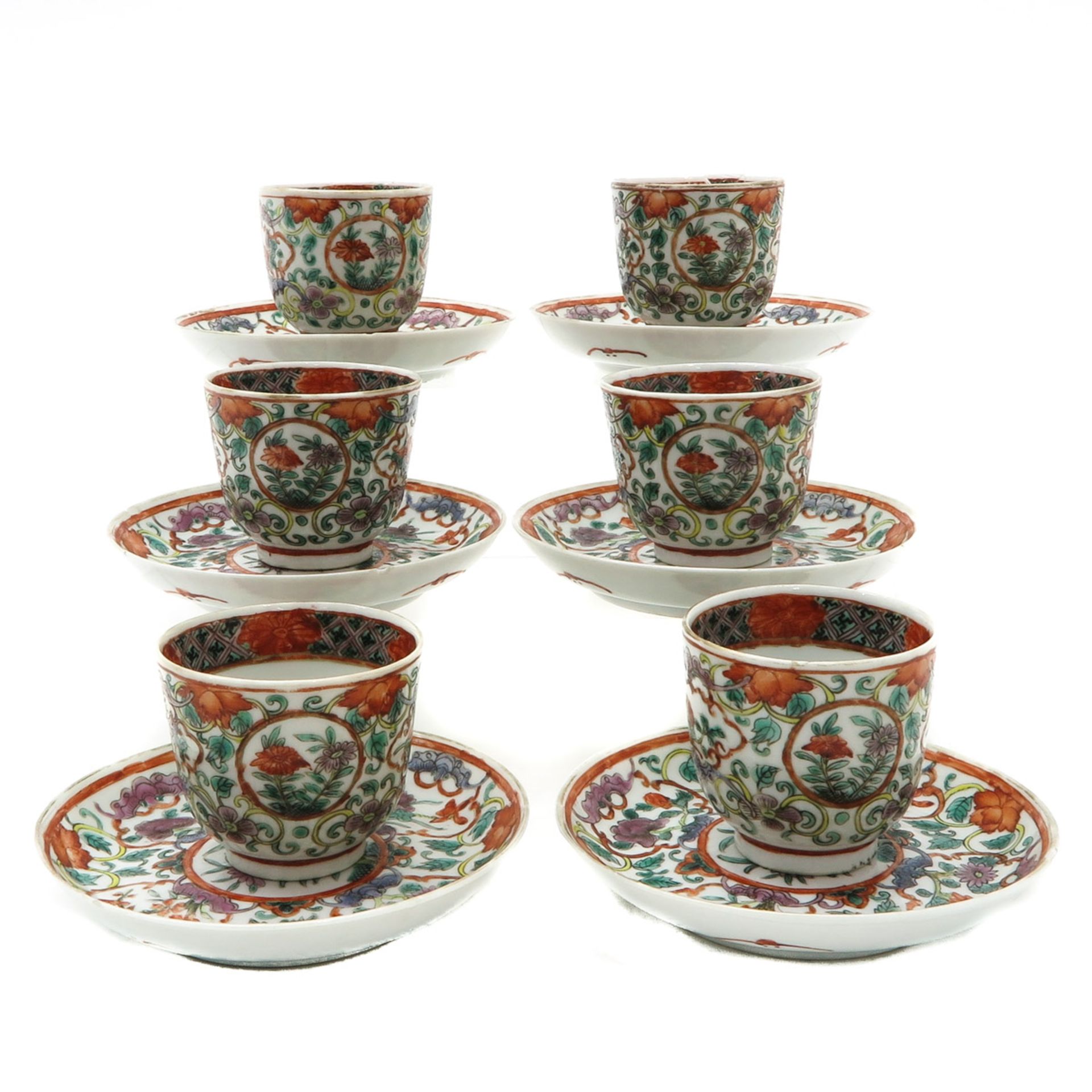 Lot of 6 Cups and Saucers - Bild 4 aus 6