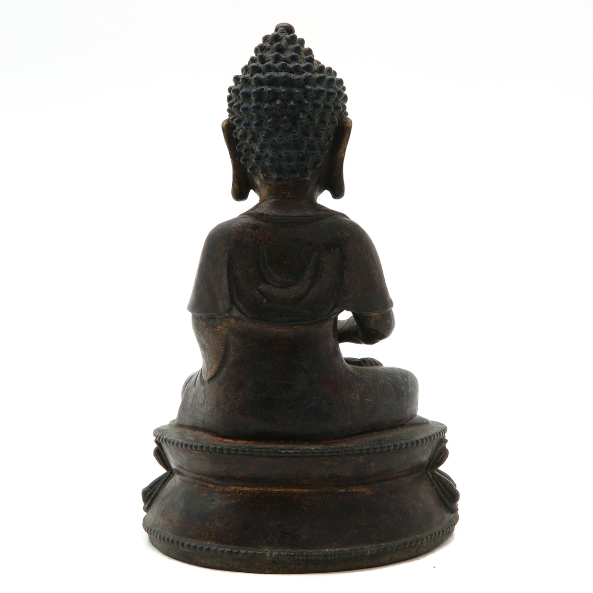 Bronze Buddha Sculpture - Bild 3 aus 6