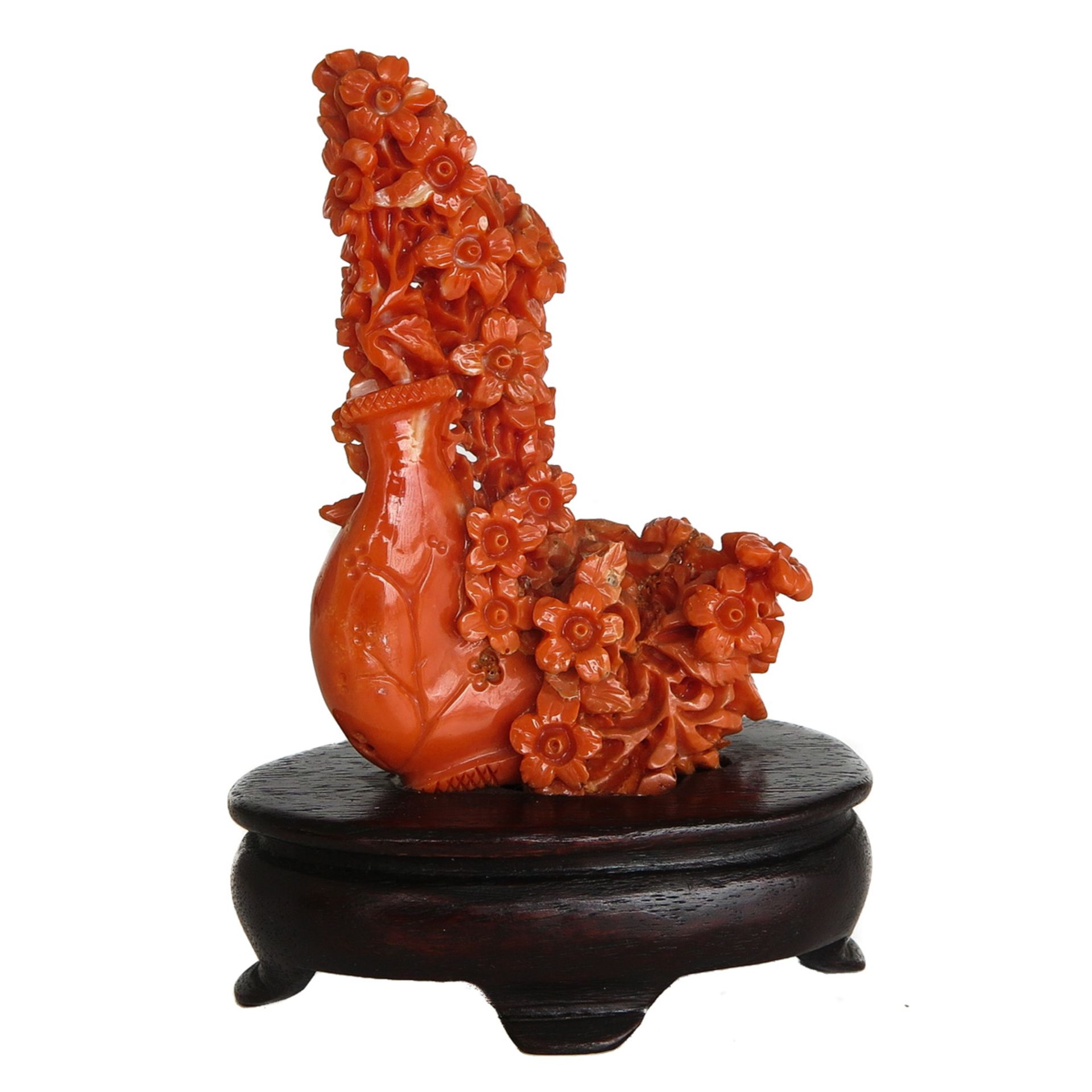 Red Coral Sculpture